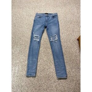 Oro Los Angeles Jeans Mens 34x33‎ Skinny Distressed Stretch